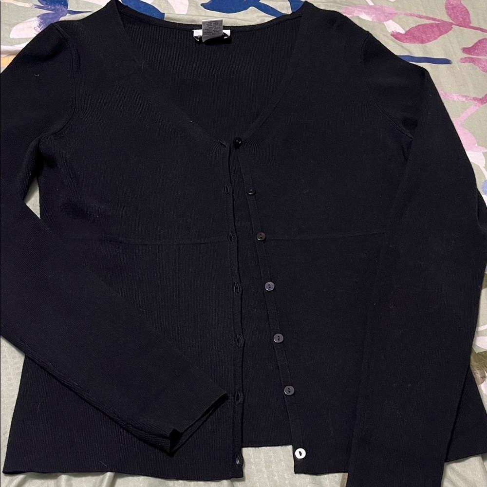 Loft new contemporary midnight black cardigan